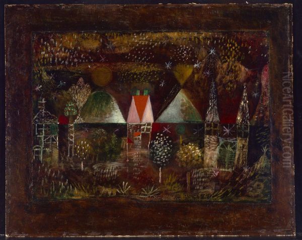 Night Feast. Oil Painting by Paul Klee