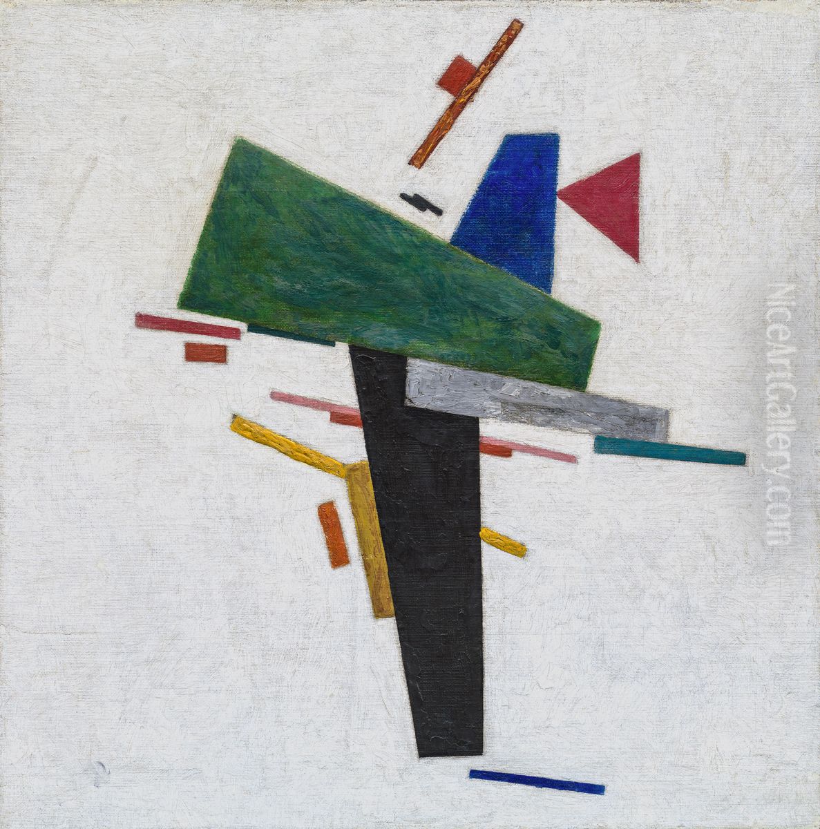 Untitled Oil Painting by Kasimir Sevrinovitch Malevich