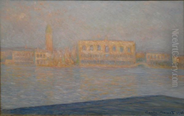 The Palazzo Ducale, Seen from San Giorgio Maggiore Oil Painting by Claude Oscar Monet