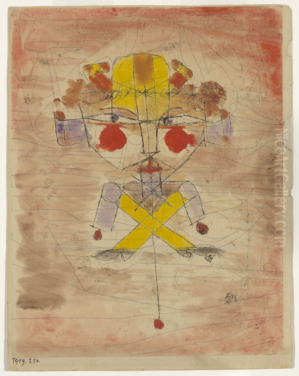 Hampelmann. Oil Painting by Paul Klee