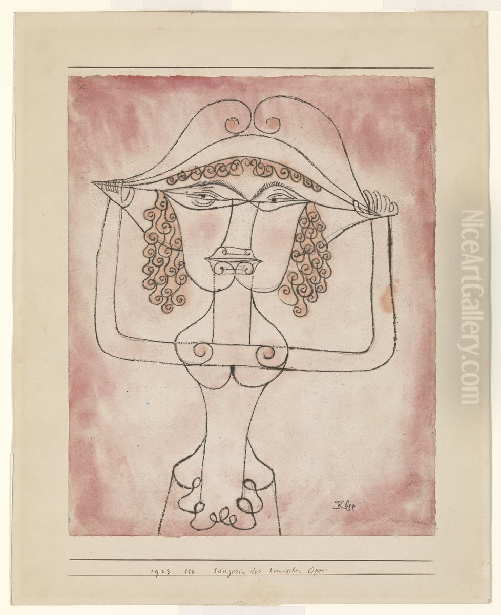 Singer of the Comic Opera. Oil Painting by Paul Klee