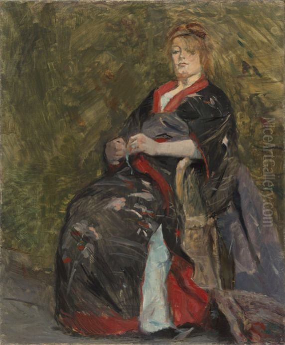 Mme Lili Grenier Oil Painting by Henri De Toulouse-Lautrec