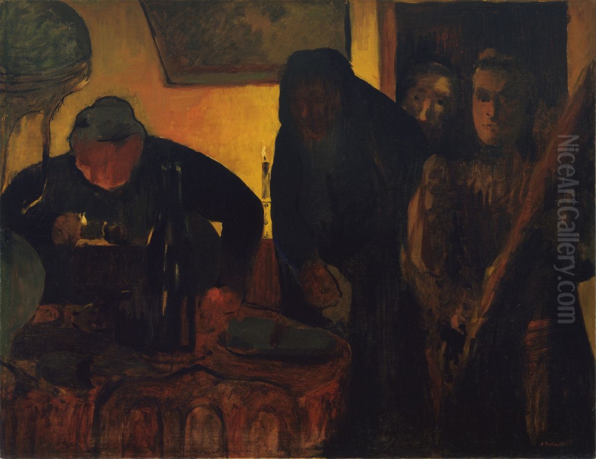 Dinnertime Oil Painting by Jean-Edouard Vuillard
