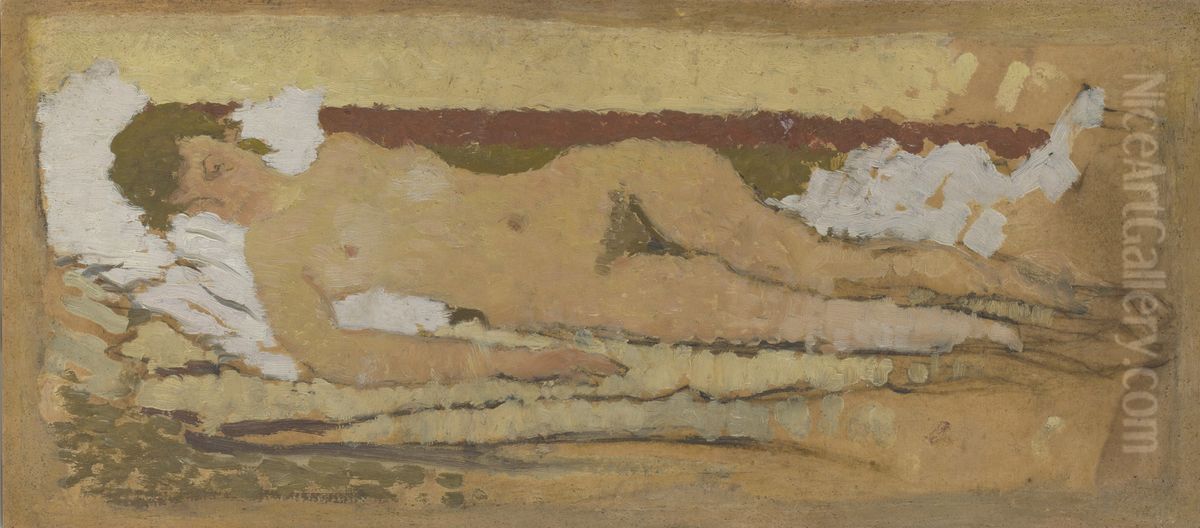 Nu allonge Oil Painting by Pierre Bonnard