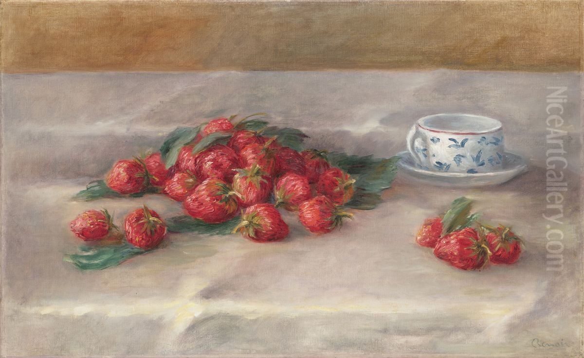 Strawberries Oil Painting by Pierre Auguste Renoir