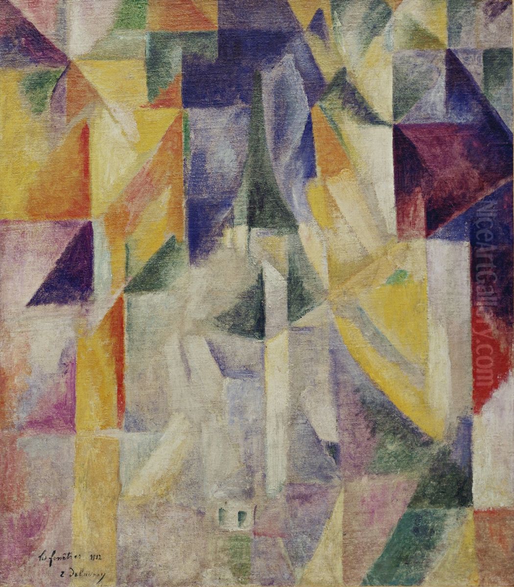 Windows Oil Painting by Robert Delaunay