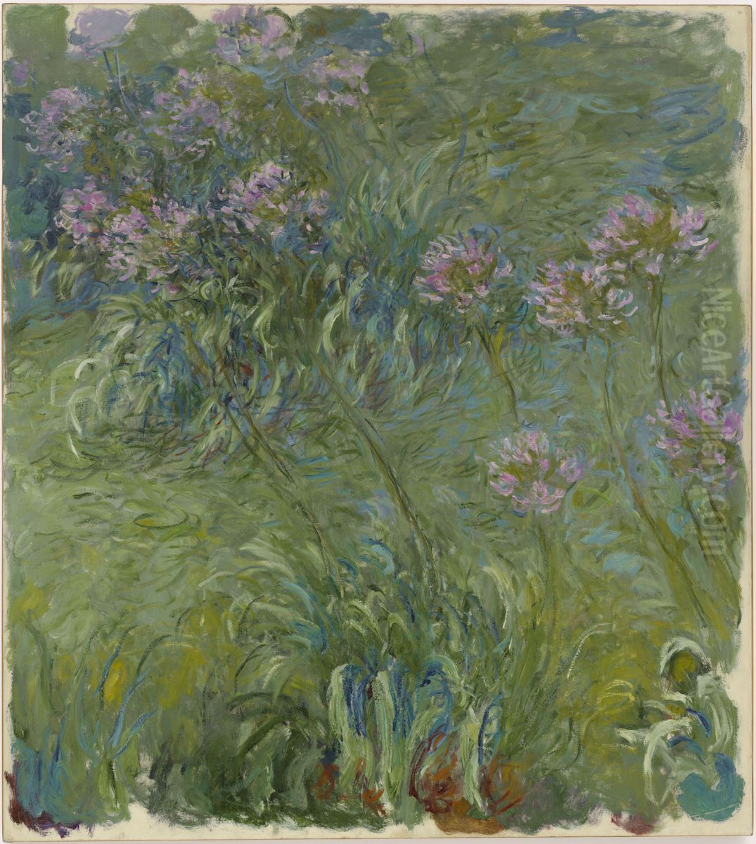 Agapanthus Oil Painting by Claude Oscar Monet Agapanthus Oil Painting by Claude Oscar Monet
