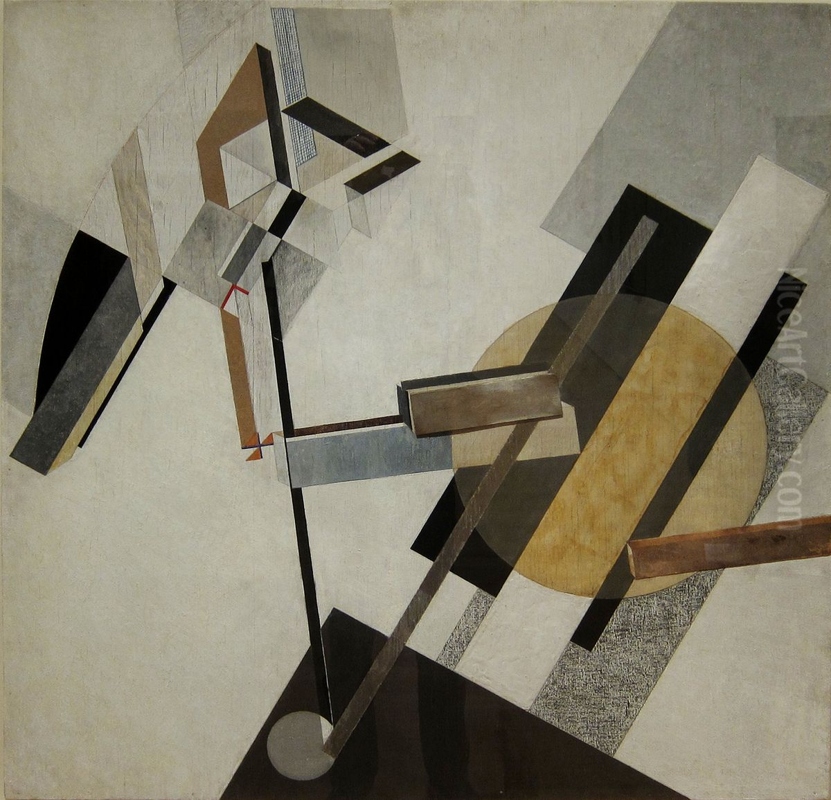 Proun 19Dproun Oil Painting by Eliezer Markowich Lissitzky