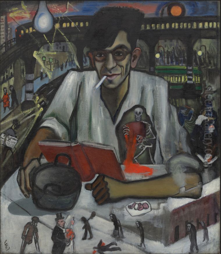 Kenneth Fearing Oil Painting by Alice Neel