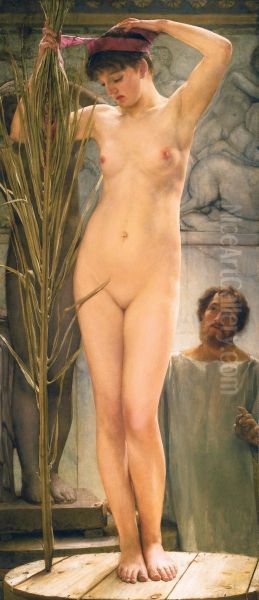 The Sculptor's Model Oil Painting by Lawrence Alma-Tadema