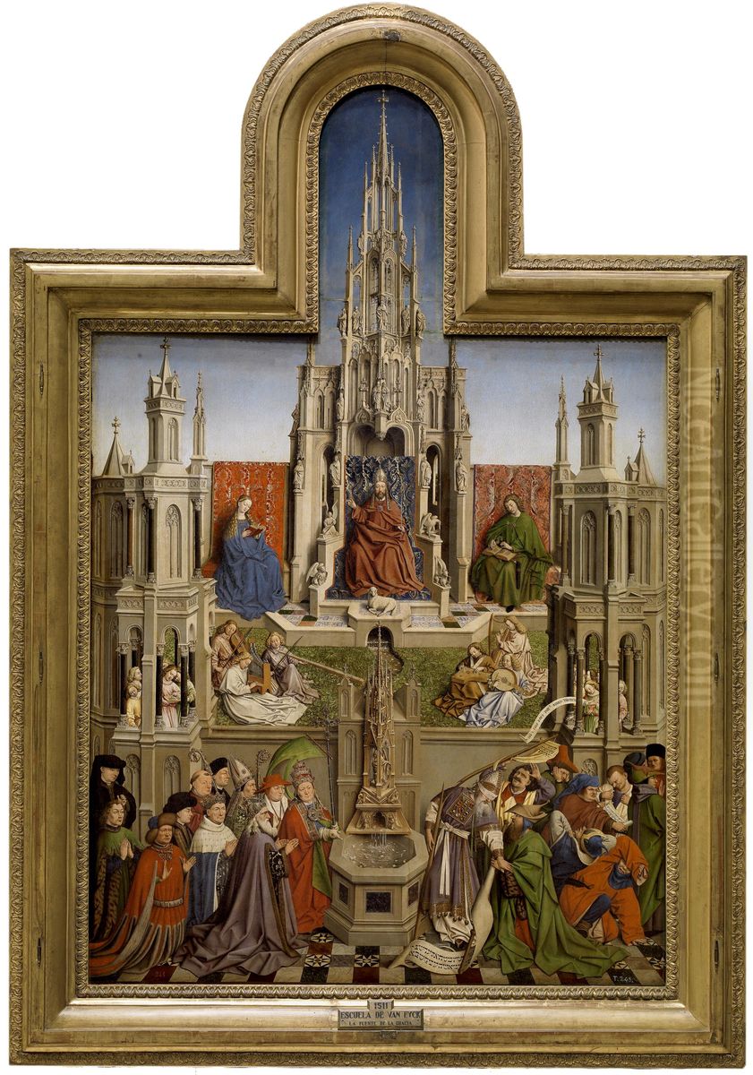 The Fountain of Life Oil Painting by Jan Van Eyck