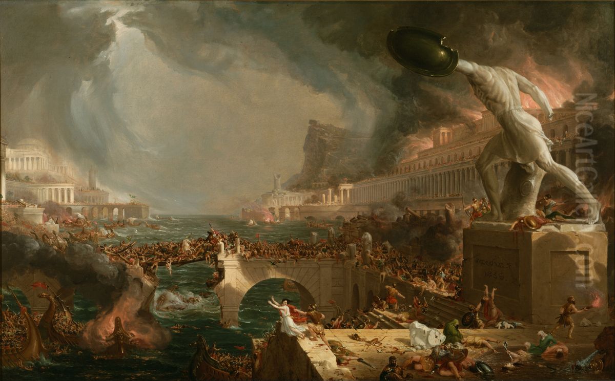 The Course of Empire. Oil Painting by Thomas Cole The Course of Empire. Oil Painting by Thomas Cole
