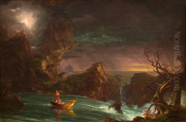 Manhood Oil Painting by Thomas Cole