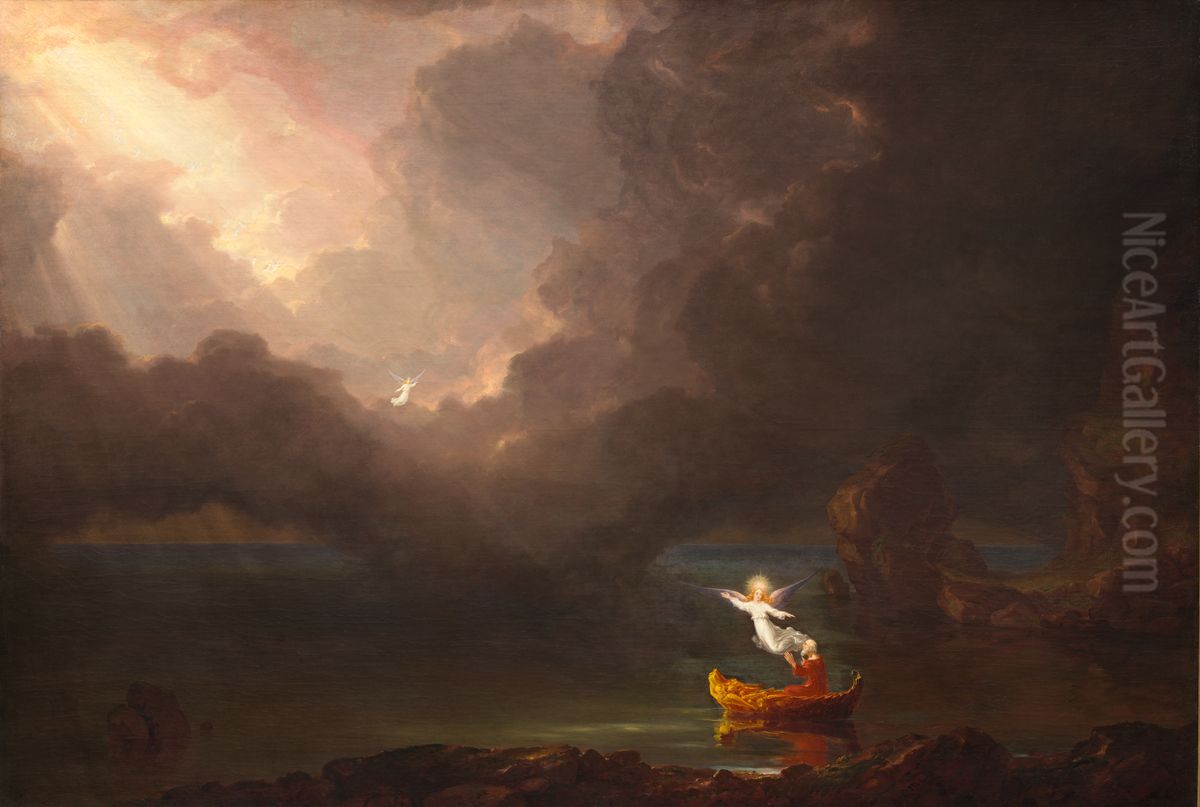 Old Age Oil Painting by Thomas Cole