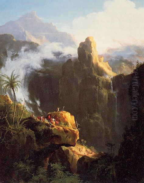Saint John in the Wilderness Oil Painting by Thomas Cole