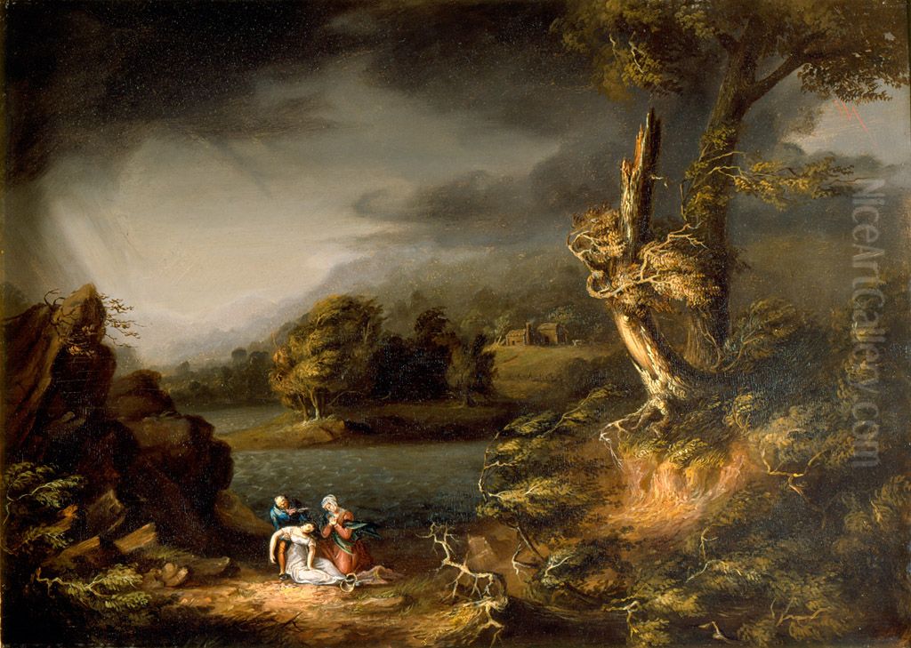 The Tempest Oil Painting by Thomas Cole