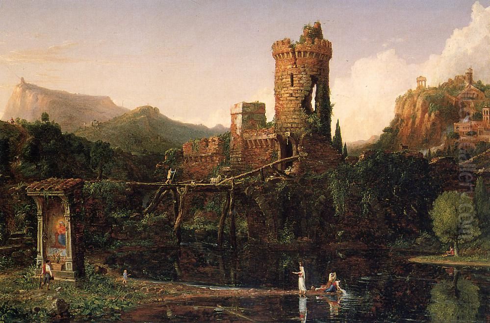 Italian Scenery Oil Painting by Thomas Cole