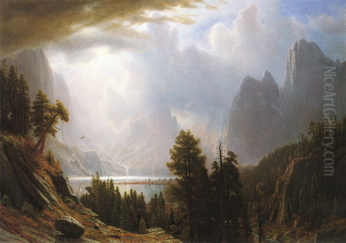 King Lake, California Oil Painting by Albert Bierstadt