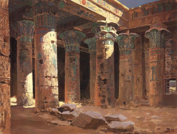Hram Izidy na ostrove File Oil Painting by Vasily Polenov