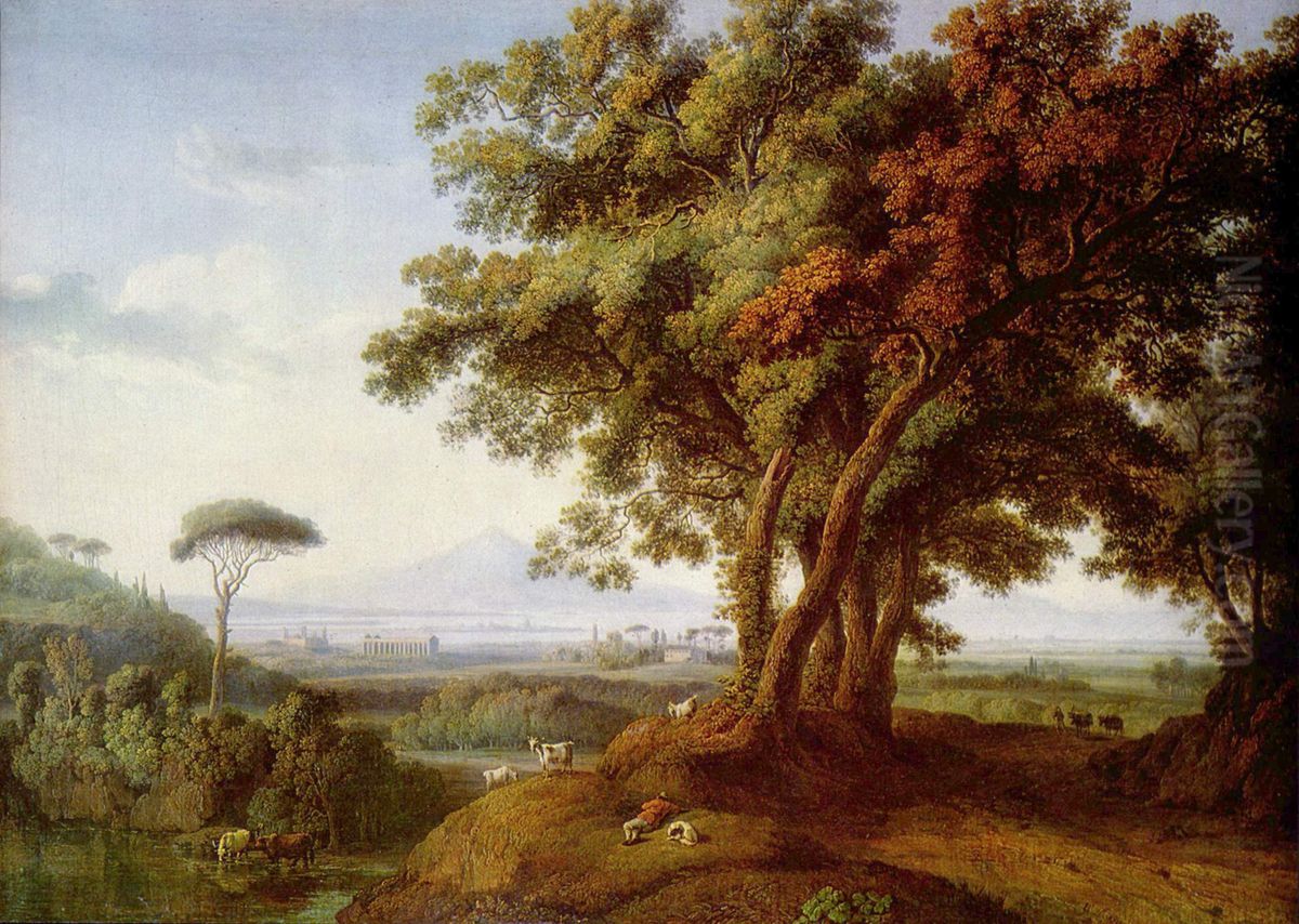 Paesaggio italiano. Oil Painting by Jacob Philipp Hackert