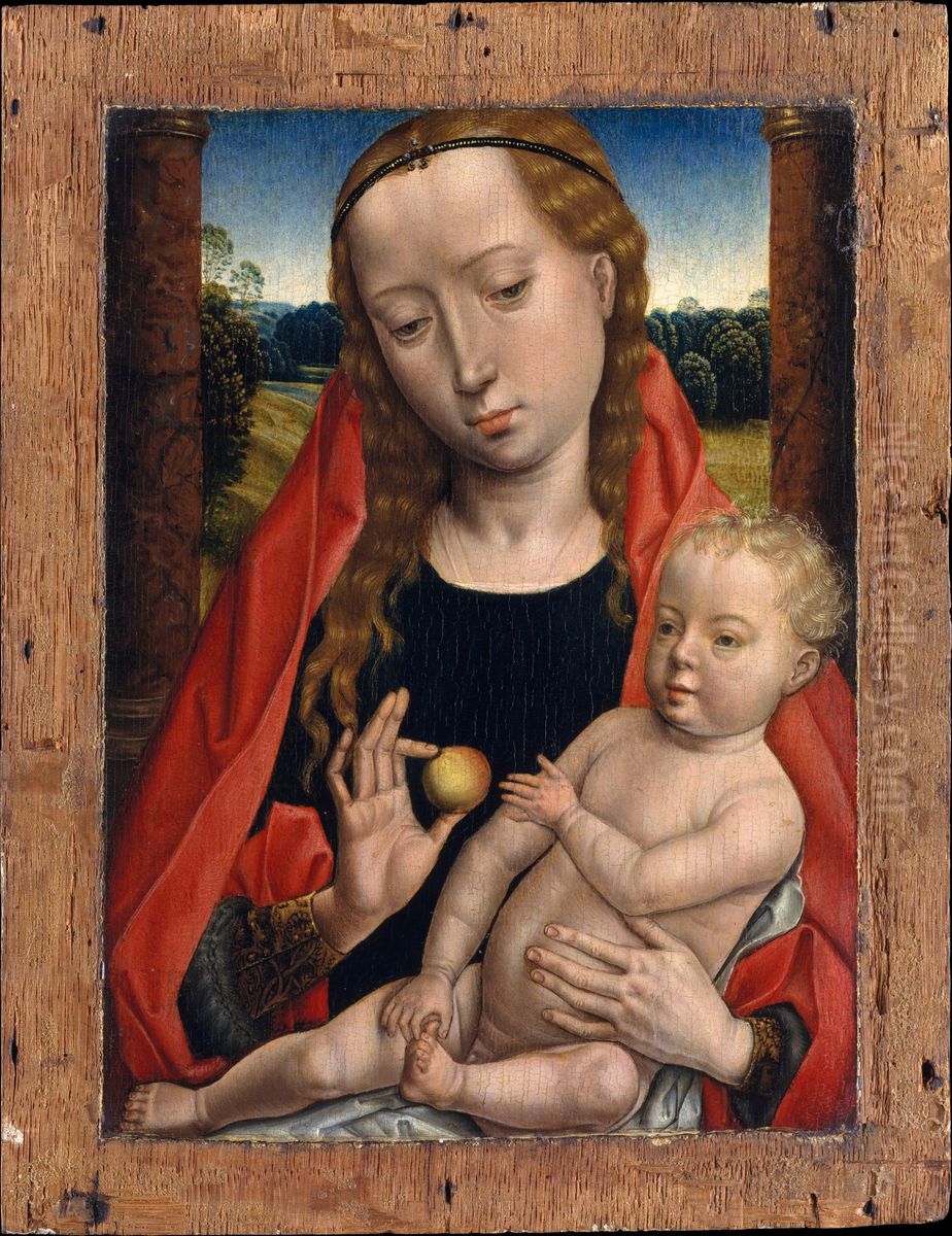 Virgin and Child Oil Painting by (manner of) Memling, Hans