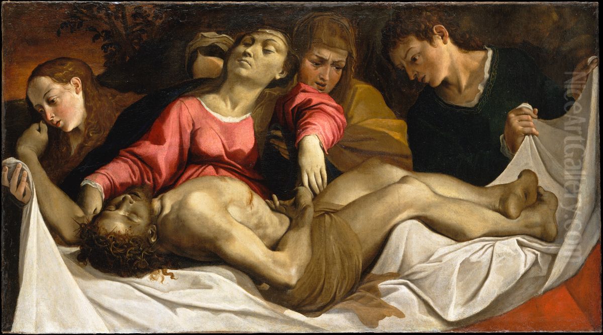 The Lamentation Oil Painting by Ludovico Carracci