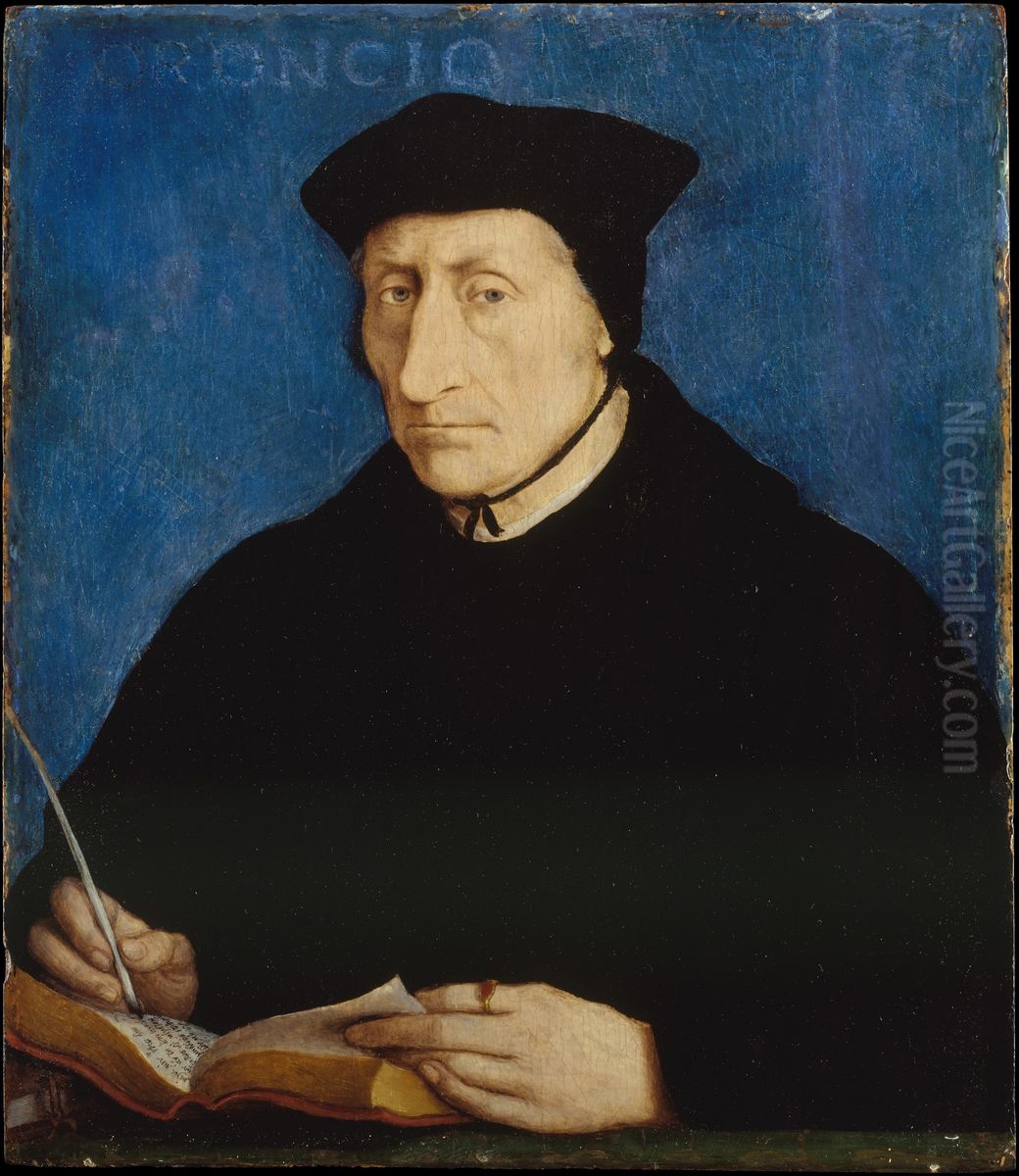 Portrait ofGuillaume Bude Oil Painting by Jean Clouet