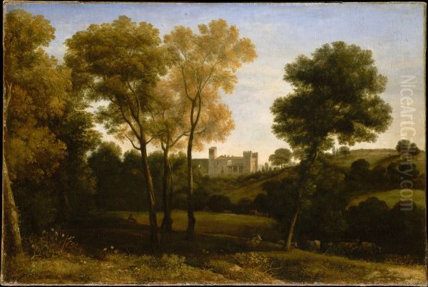 View of La Crescenza Oil Painting by Claude Lorrain