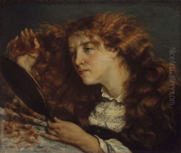 Jo, La Belle Irlandaise Oil Painting by Gustave Courbet