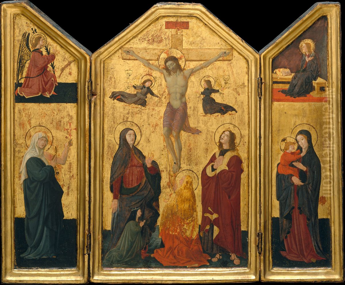 The Crucifixion Oil Painting by Paolo Uccello
