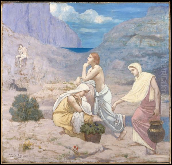 The Shepherd's Song Oil Painting by Pierre Puvis de Chavannes
