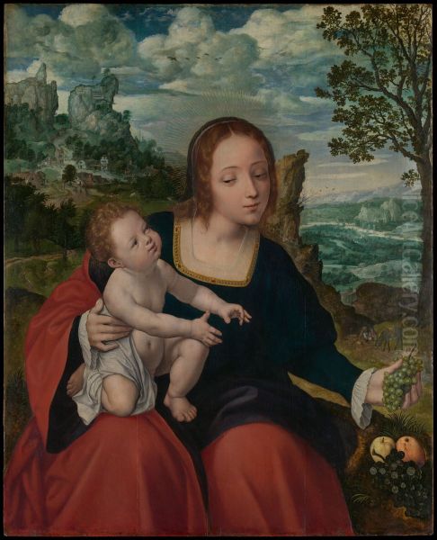 The Rest on the Flight into Egypt Oil Painting by Jan Matsys