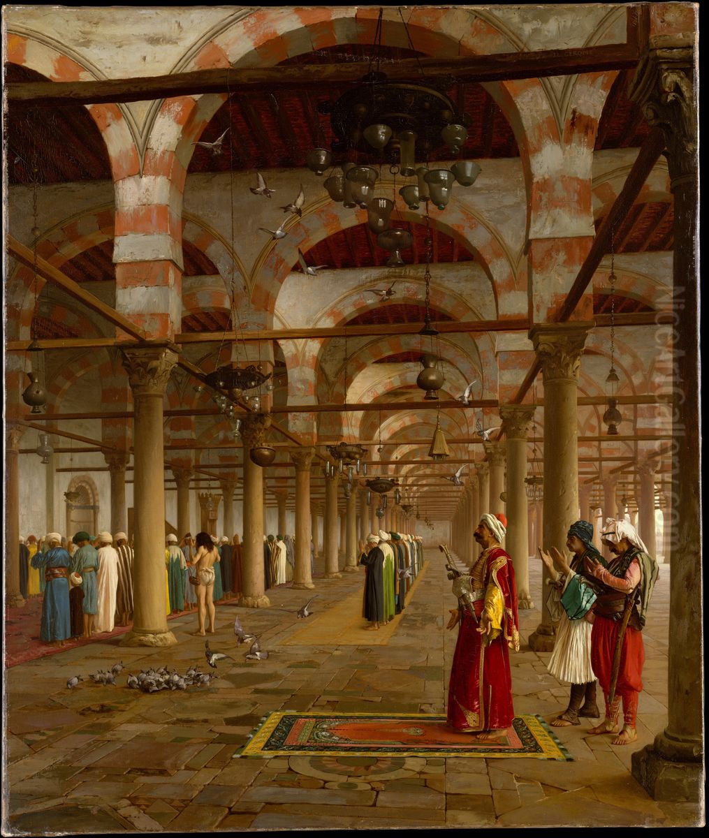The mosque of Borurssa Oil Painting by Jean-Leon Gerome
