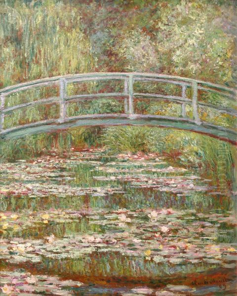 Bridge Over a Pond of Water Lilies Oil Painting by Claude Monet