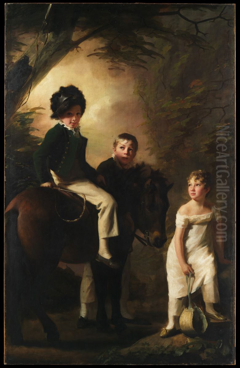 The Drummond Children Oil Painting by Henry Raeburn