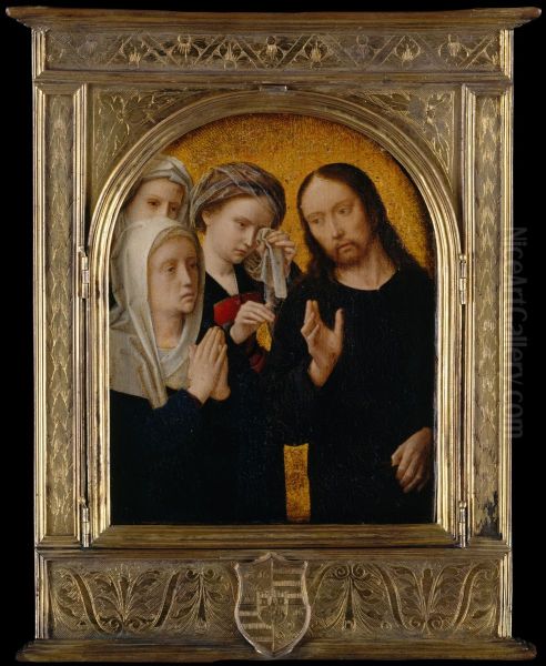 Christ Taking Leave of His Mother Oil Painting by Gerard David