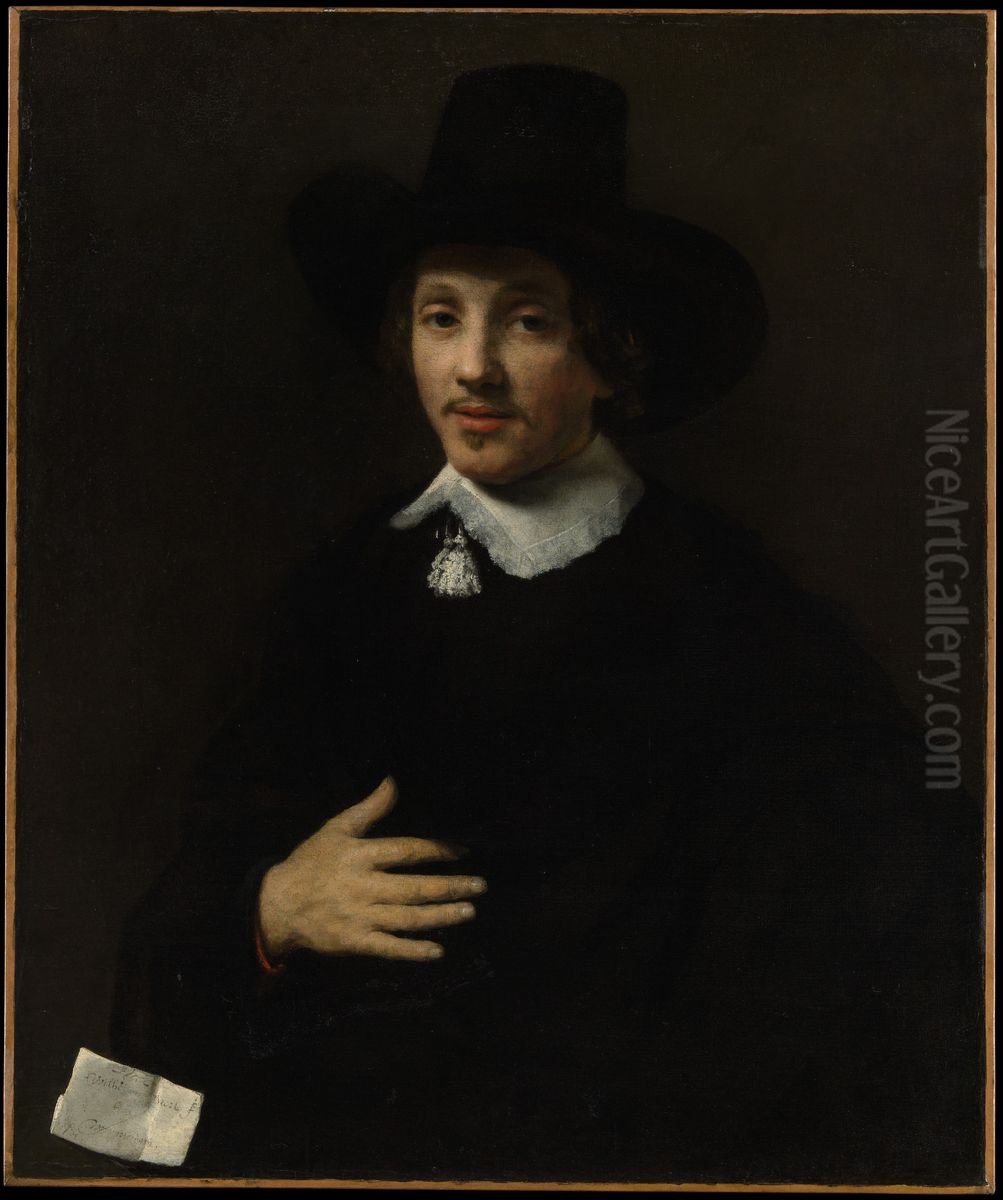 Portrait of a Man (Self-Portrait?) Oil Painting by Willem Drost