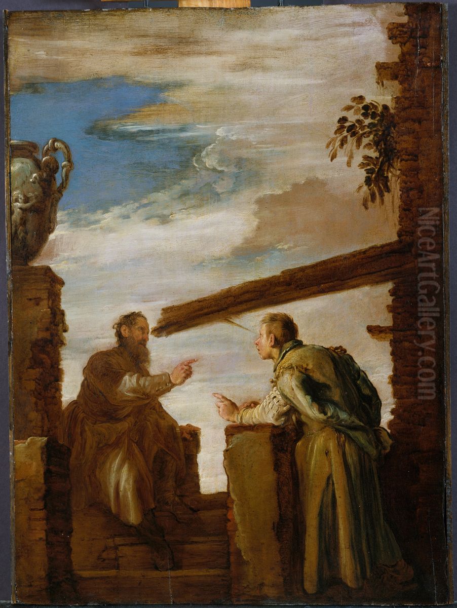 The Parable of the Mote and the Beam Oil Painting by Domenico Fetti