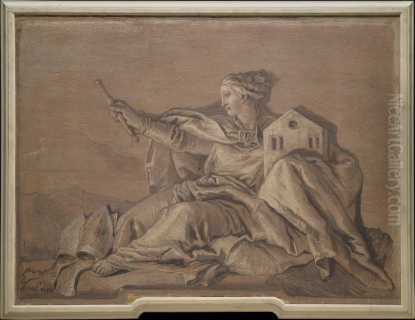 Europe Oil Painting by Giovanni Domenico Tiepolo