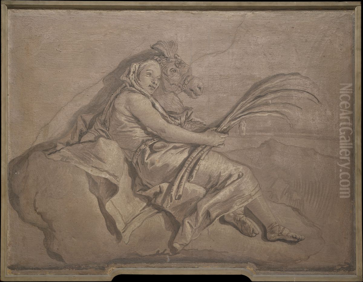 Asia Oil Painting by Giovanni Domenico Tiepolo