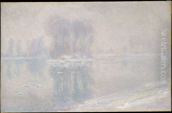 Ice Floes Oil Painting by Claude Oscar Monet