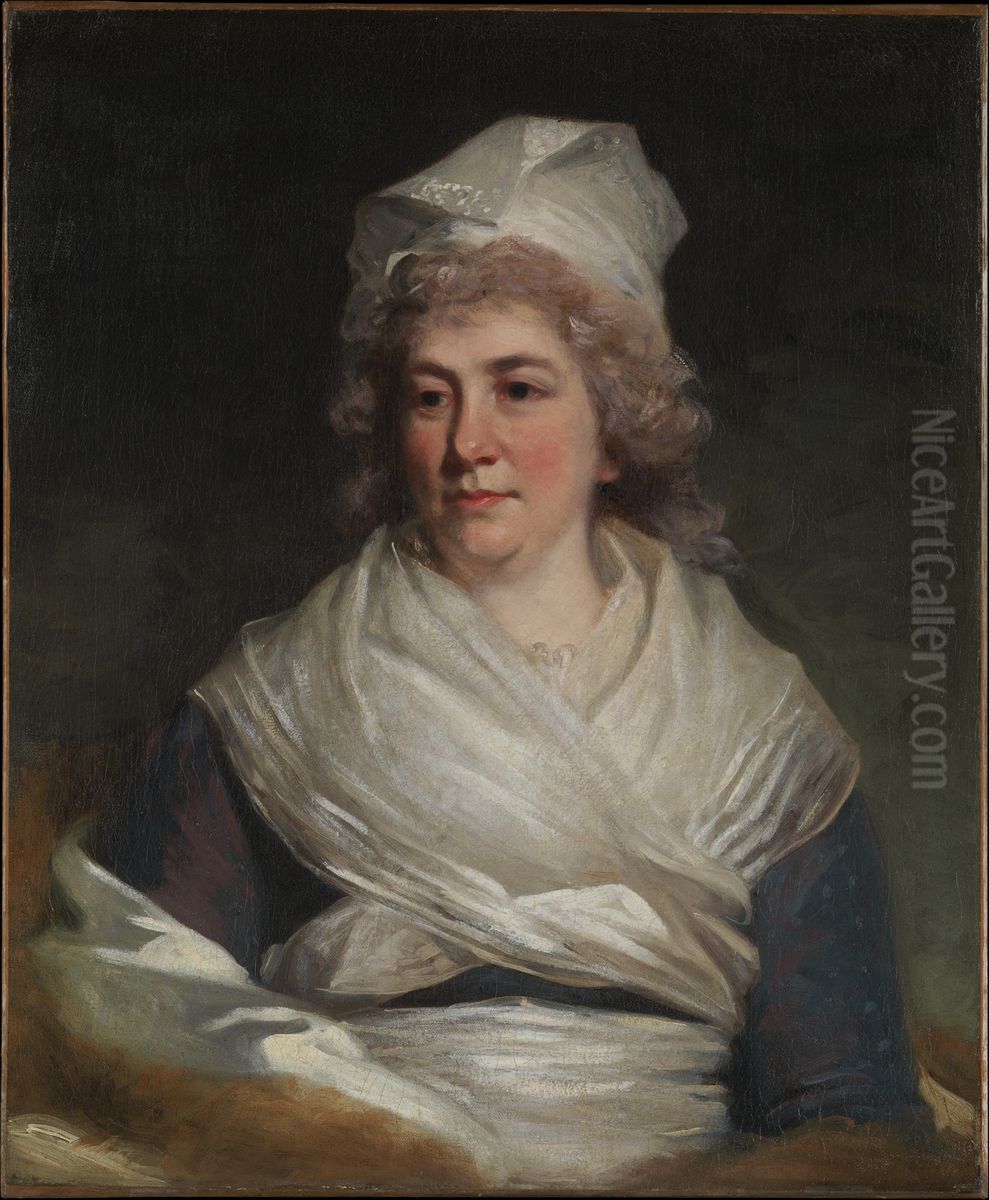 Portrait ofSarah Franklin Bache Oil Painting by John Hoppner
