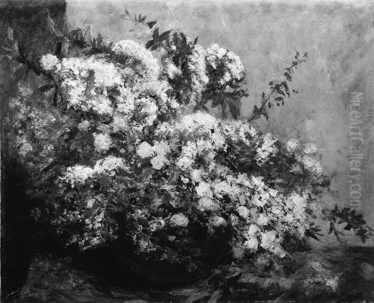 Spring Flowers Oil Painting by Gustave Courbet