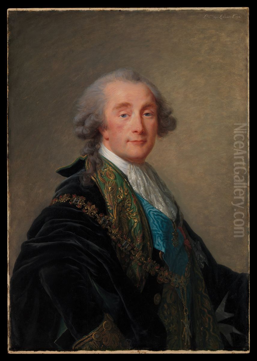 Alexandre Charles Emmanuel de Crussol-Florensac (1743-1815) Oil Painting by Elisabeth Louise Vigee Le Brun