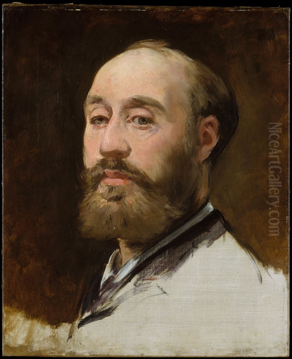 Head of Jean-Baptiste Faure (1830-1914) Oil Painting by Edouard Manet