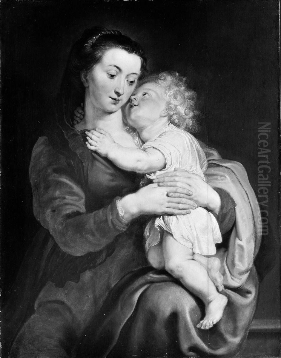Virgin and Child Oil Painting by (studio of) Rubens, Peter Paul