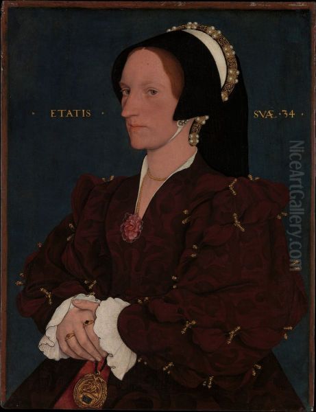 Lady Lee (Margaret Wyatt, born about 1509) Oil Painting by Hans Holbein the Younger