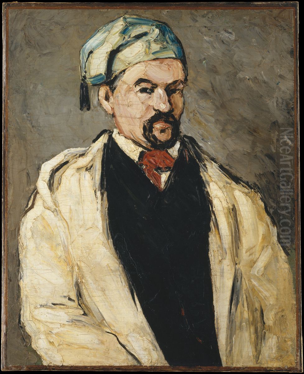 L'Homme au bonnet de coton Oil Painting by Paul Cezanne