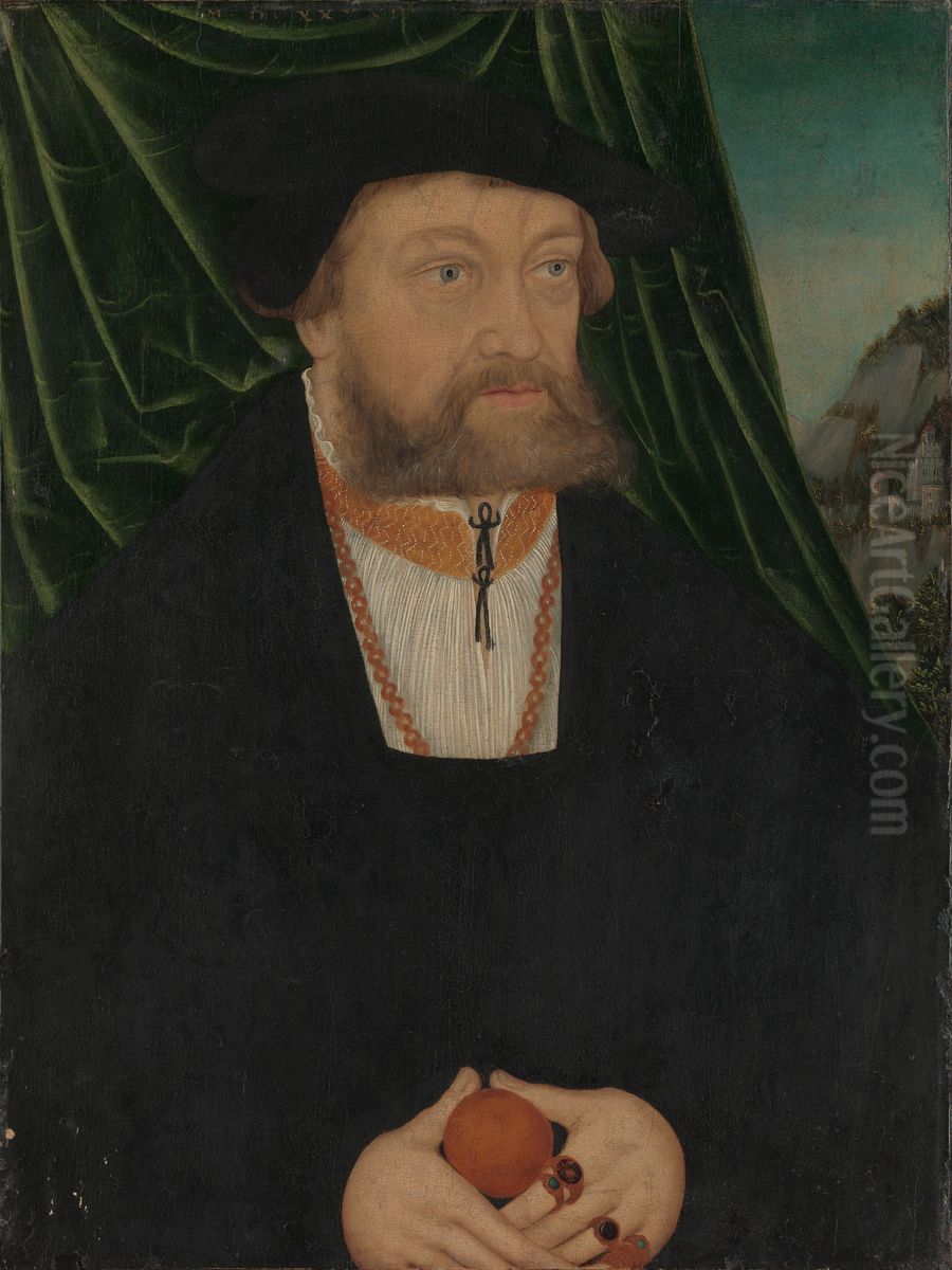 Portrait of a Man Oil Painting by Lucas Cranach the Elder