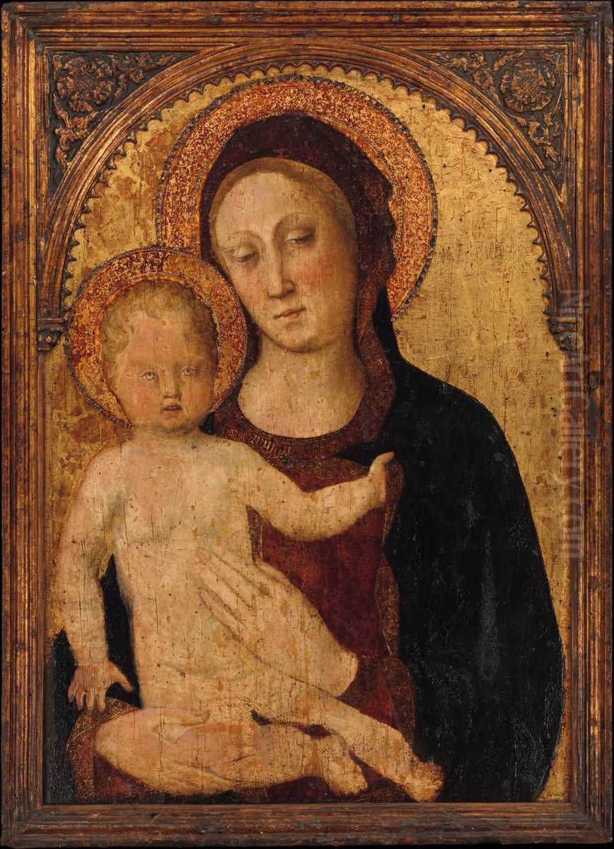 Madonna and Child Oil Painting by Jacopo Bellini